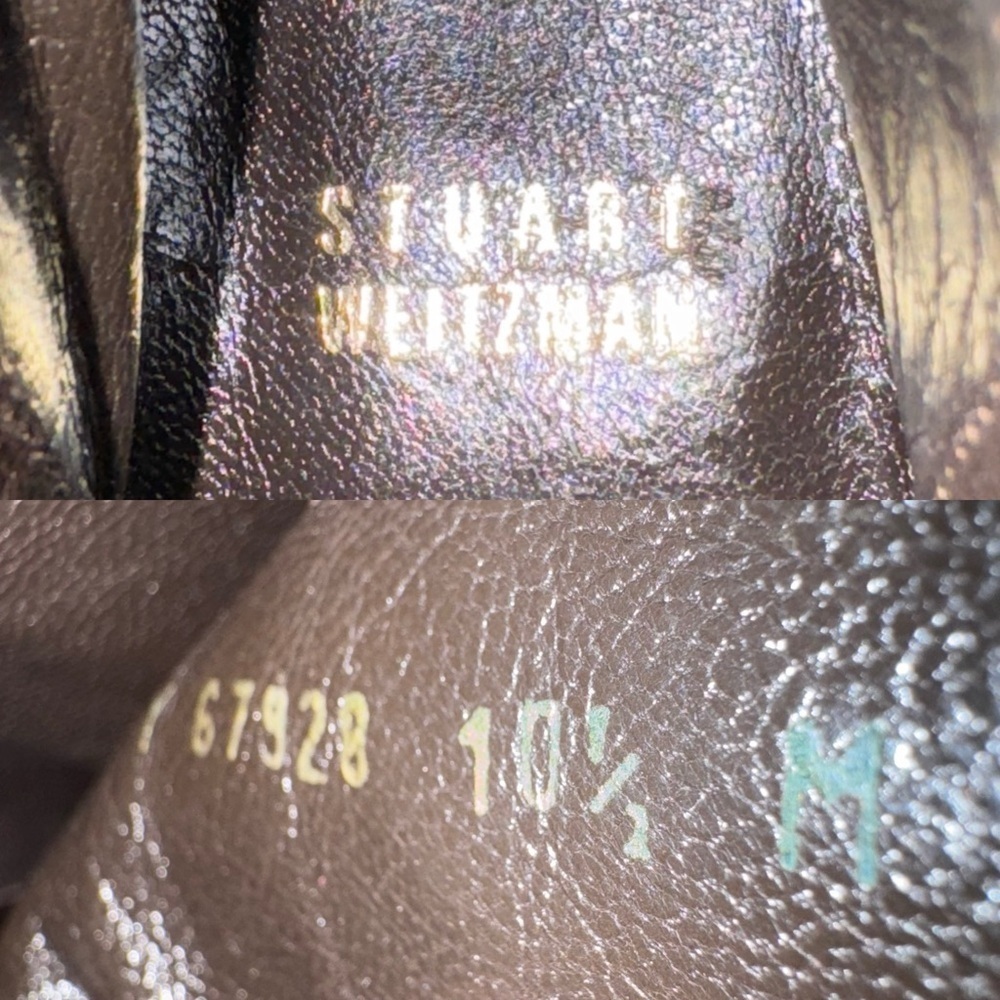STUART WEITZMAN Backstrap Saddle Old West Calf Leather Ankle Boots Booties 10.5M - Picture 16 of 16